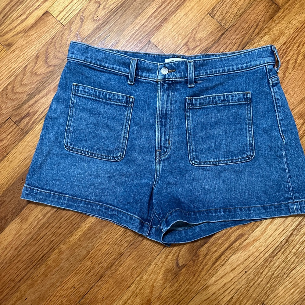 MADEWELL PATCH POCKET DENIM SHORTS